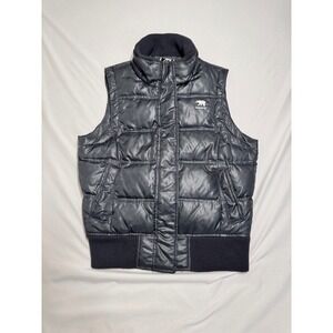 Predator Polar Bear Down Puffer Gray Vest Sleeveless Jacket Womens Large